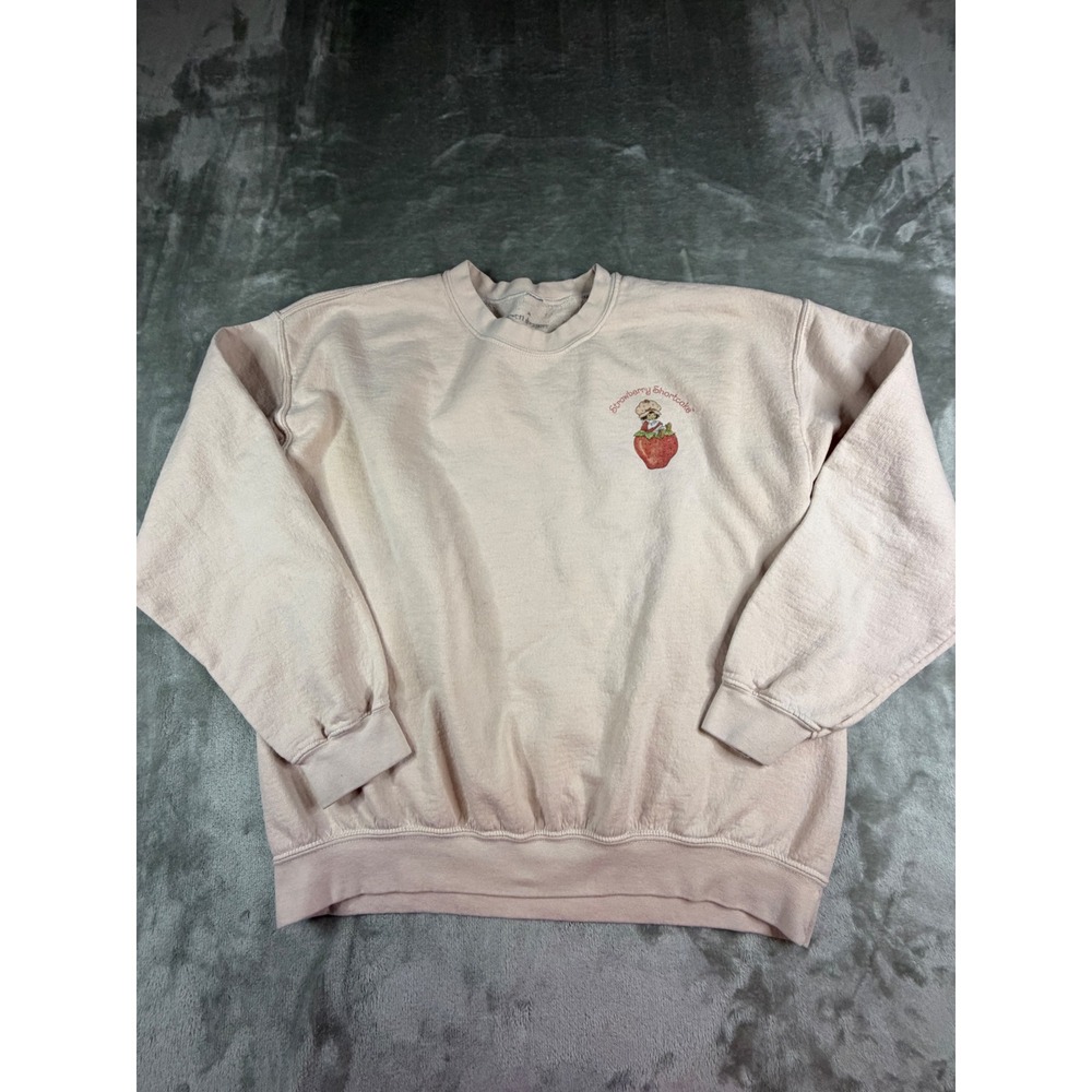 Desert Dreamer Strawberry Shortcake Sweatshirt Women Medium Pink Graphic